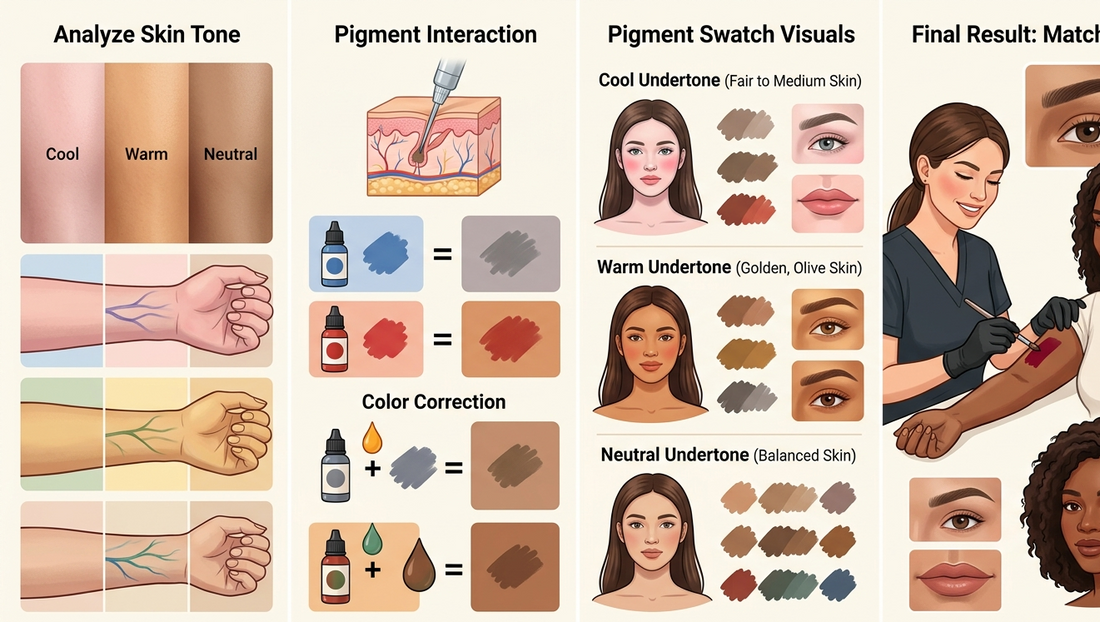 Cómo elegir pigmentos para micropigmentación según el tono de piel
