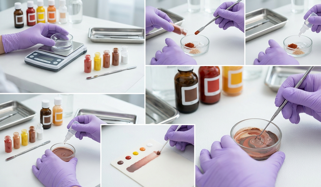 Cómo mezclar pigmentos de micropigmentación para crear tonos personalizados