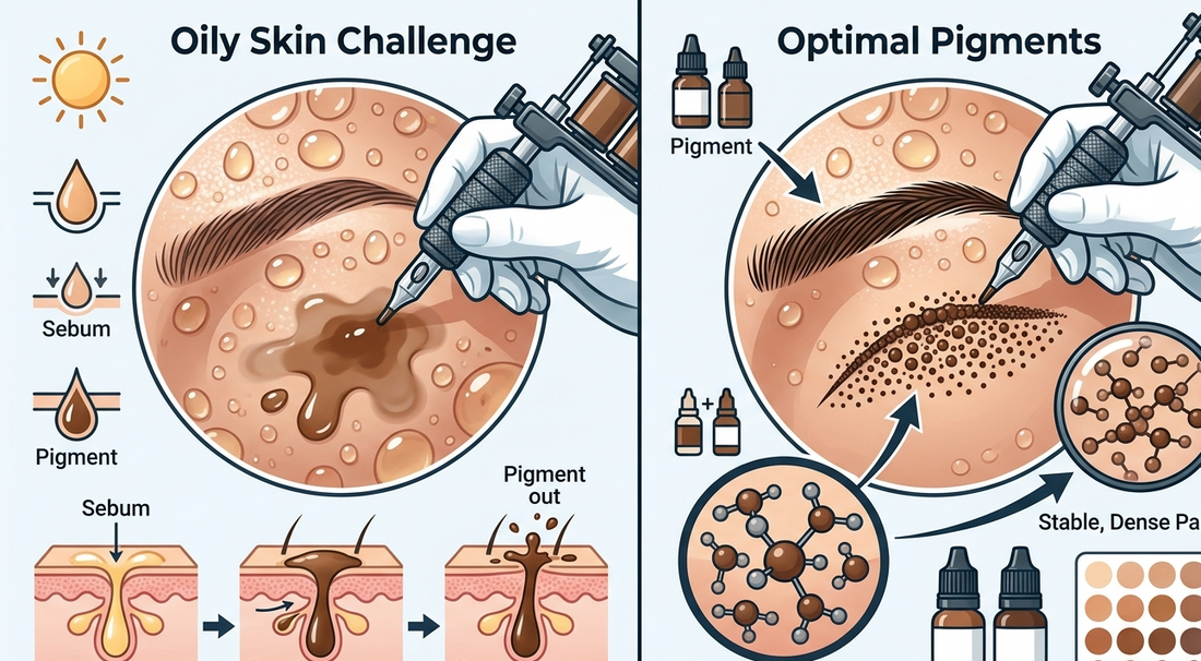 Micropigmentación en piel grasa: qué pigmentos funcionan mejor