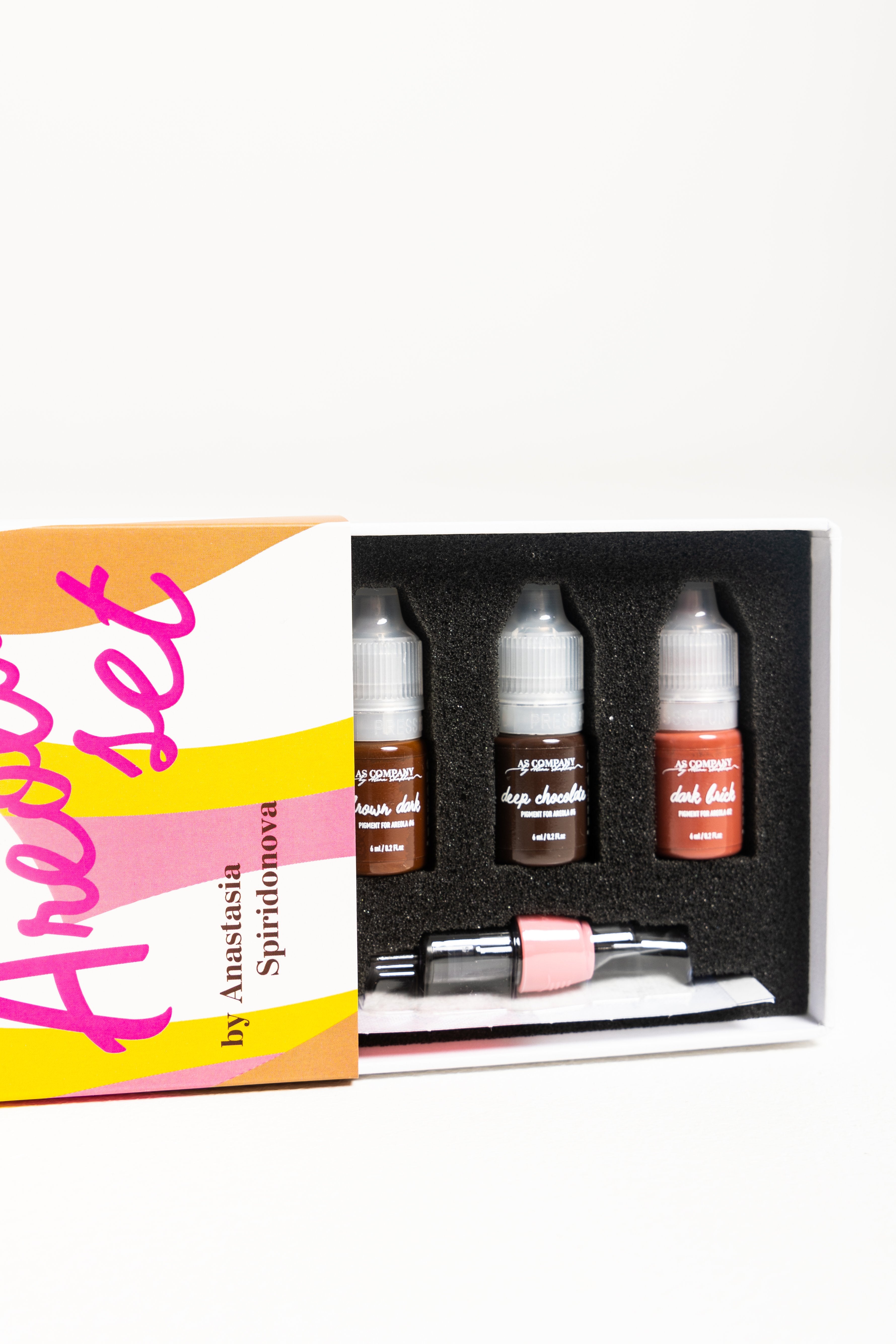 Set Areola Híbridos 6x6ml AS Pigment micropigmentación PMU