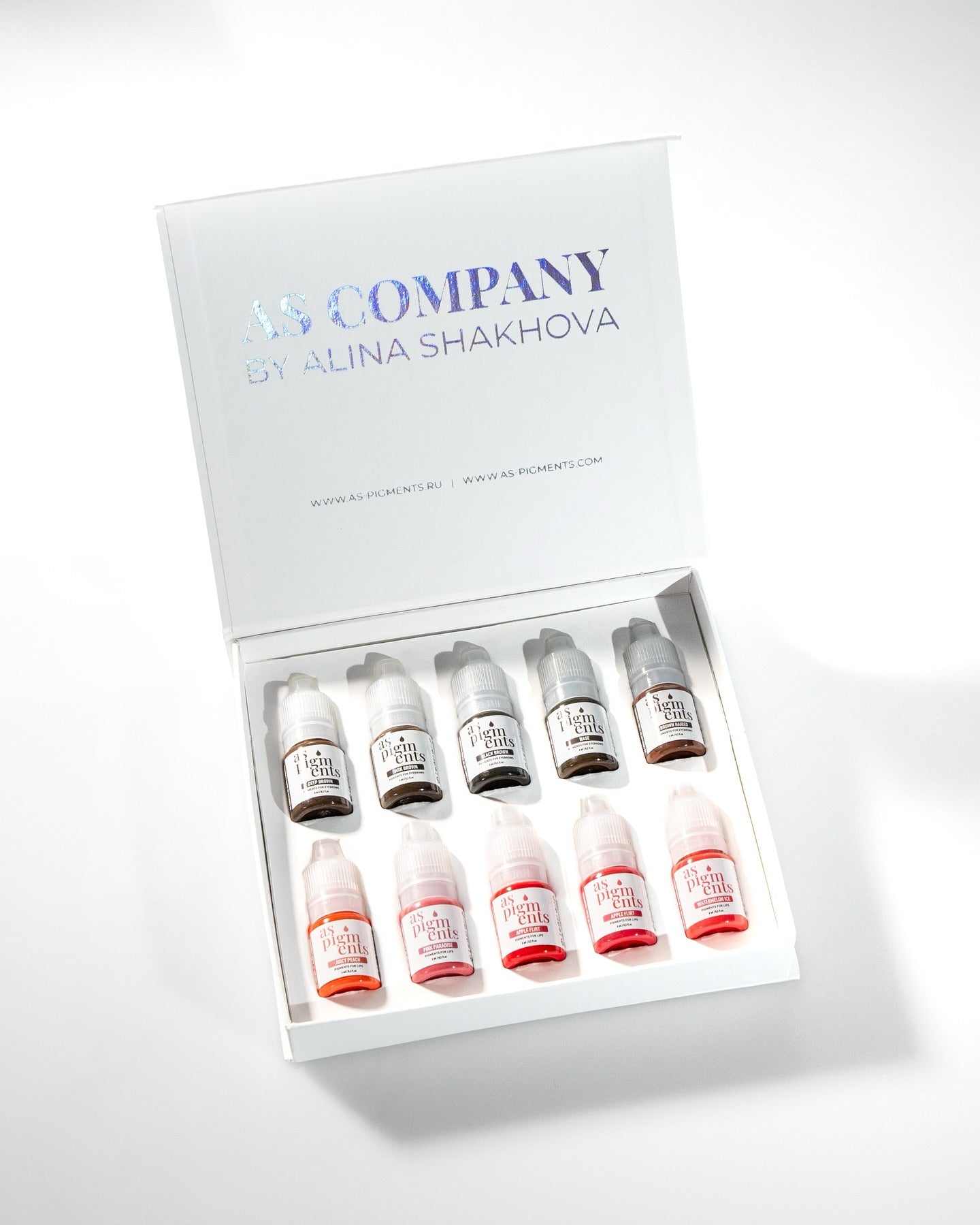 SET MIX BASICO - AS PIGMENTS (HYBRID, 10 pcs / 6 ml)