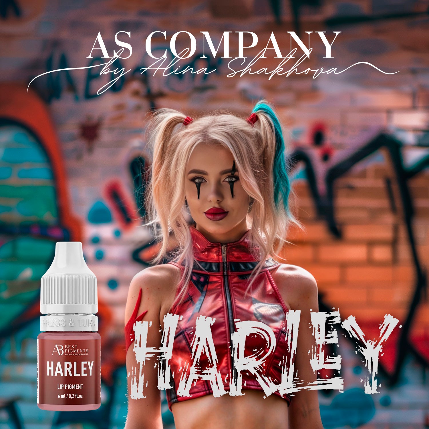 Harley Lips Harley Quinn AS Pigment labios micropigmentación PMU
