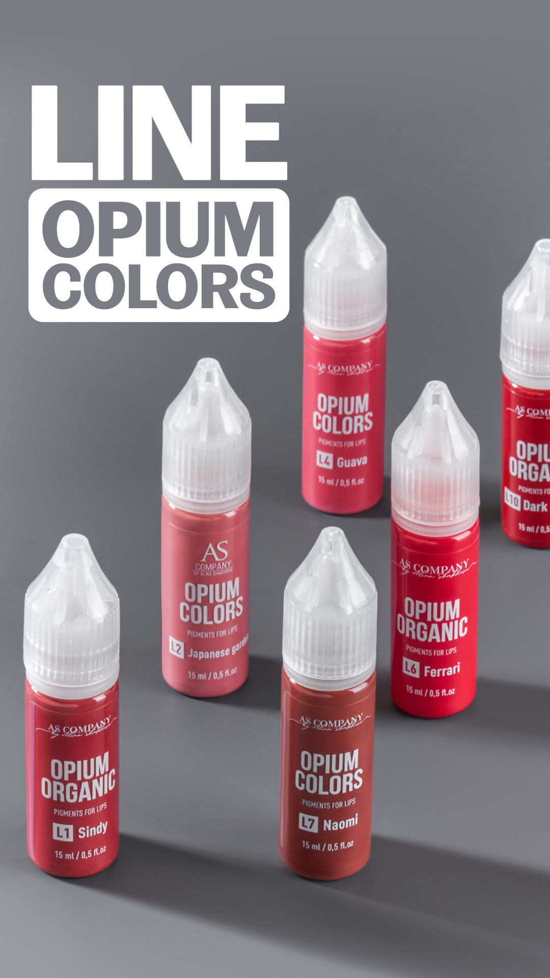 SET MIX BASICO - OPIUM COLORS (HYBRID + ORGANIC, 10 pcs / 6 ml)