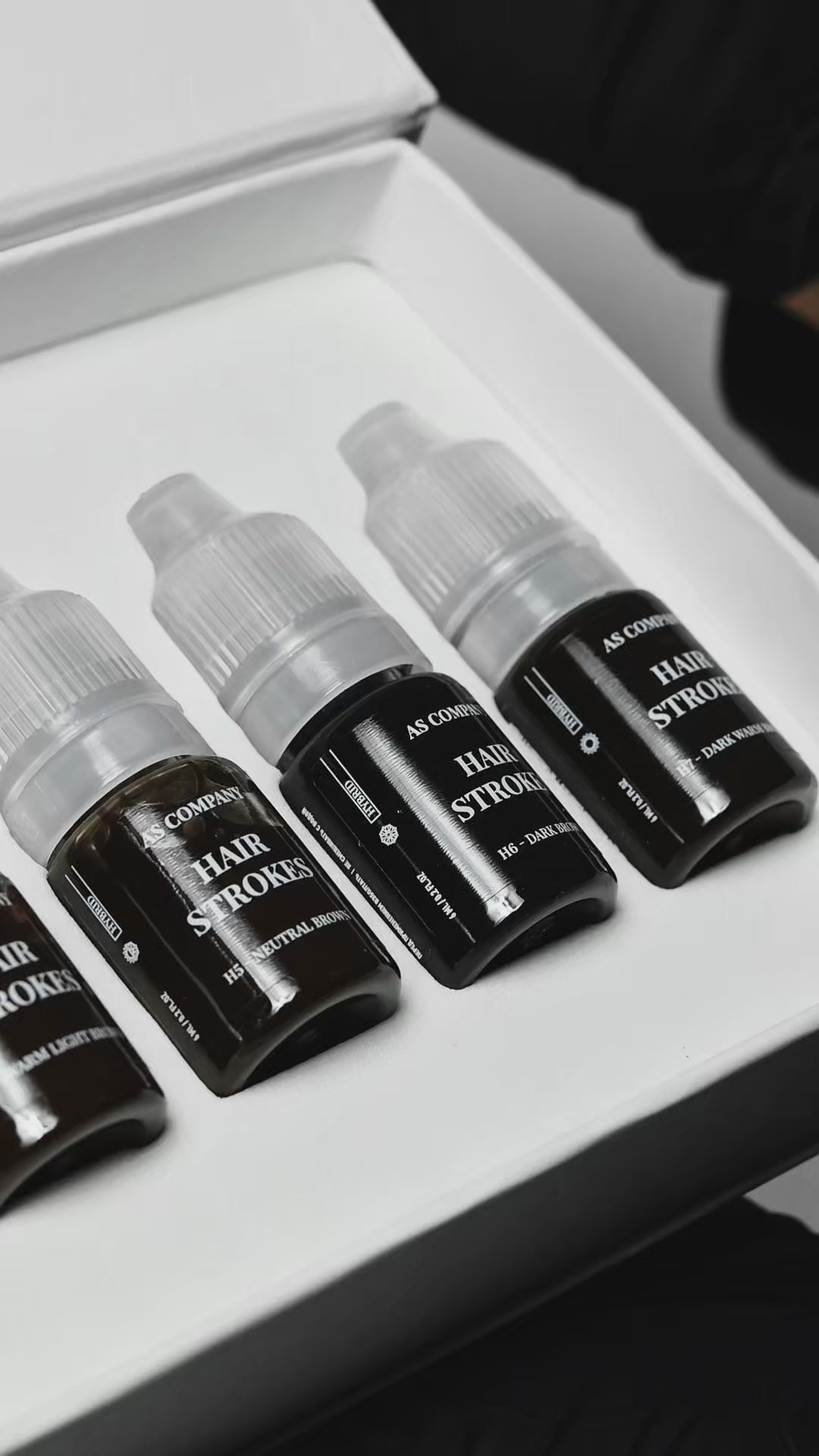 SET CEJAS HAIRSTROKE AS COMPANY (ORGANIC BASE CON MINERAL 6 pcs / 6 ml)